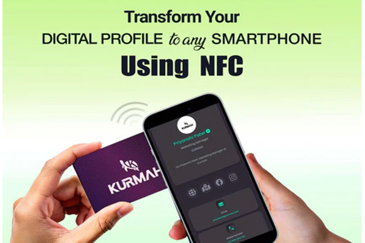 NFC Enabled PVC Pink Color Business Cards