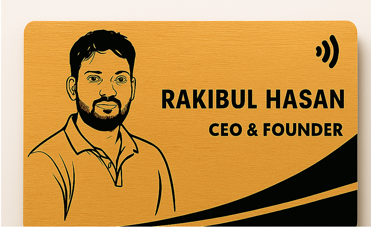 Wooden NFC Business Cards